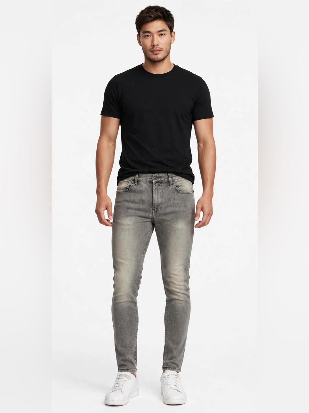 South Pole gray skinny jeans